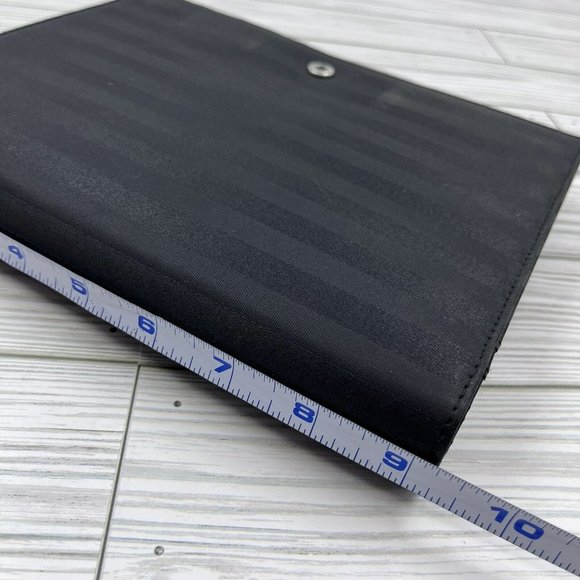 DAY TIMER 7-Ring Organizer Binder Planner Cover 1” Black Vinyl Snap Close - Picture 7 of 12